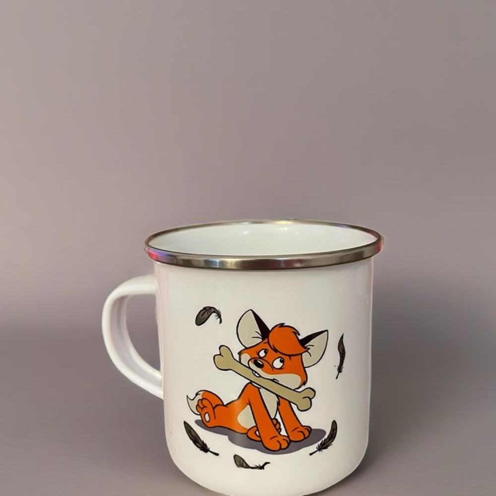 "VUK"  Cute Cartoon Enamel mug